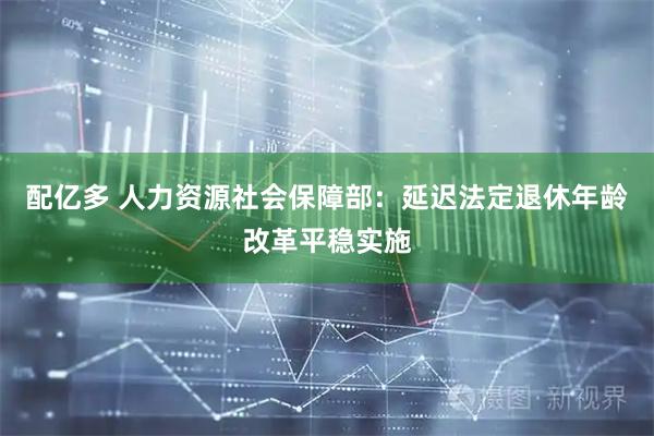 配亿多 人力资源社会保障部：延迟法定退休年龄改革平稳实施
